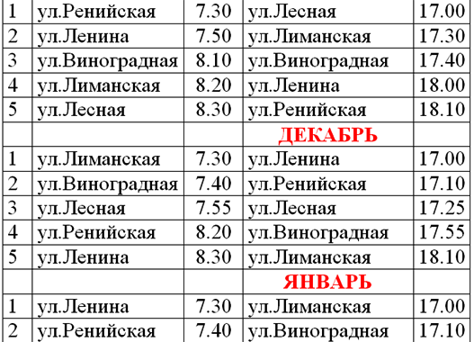Со 2 декабря меняется график подвоза детей детского сада «Достлук»