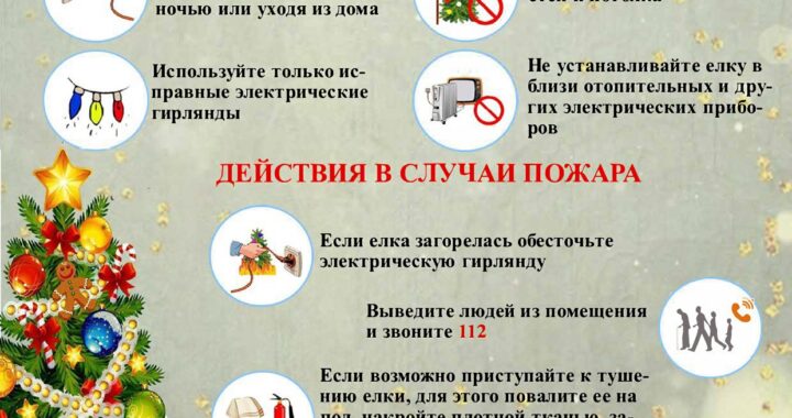 Рекомедации  правил  безопасности во время новогодних праздников