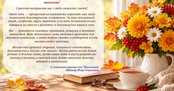 Поздравление примара с днем пожилых людей